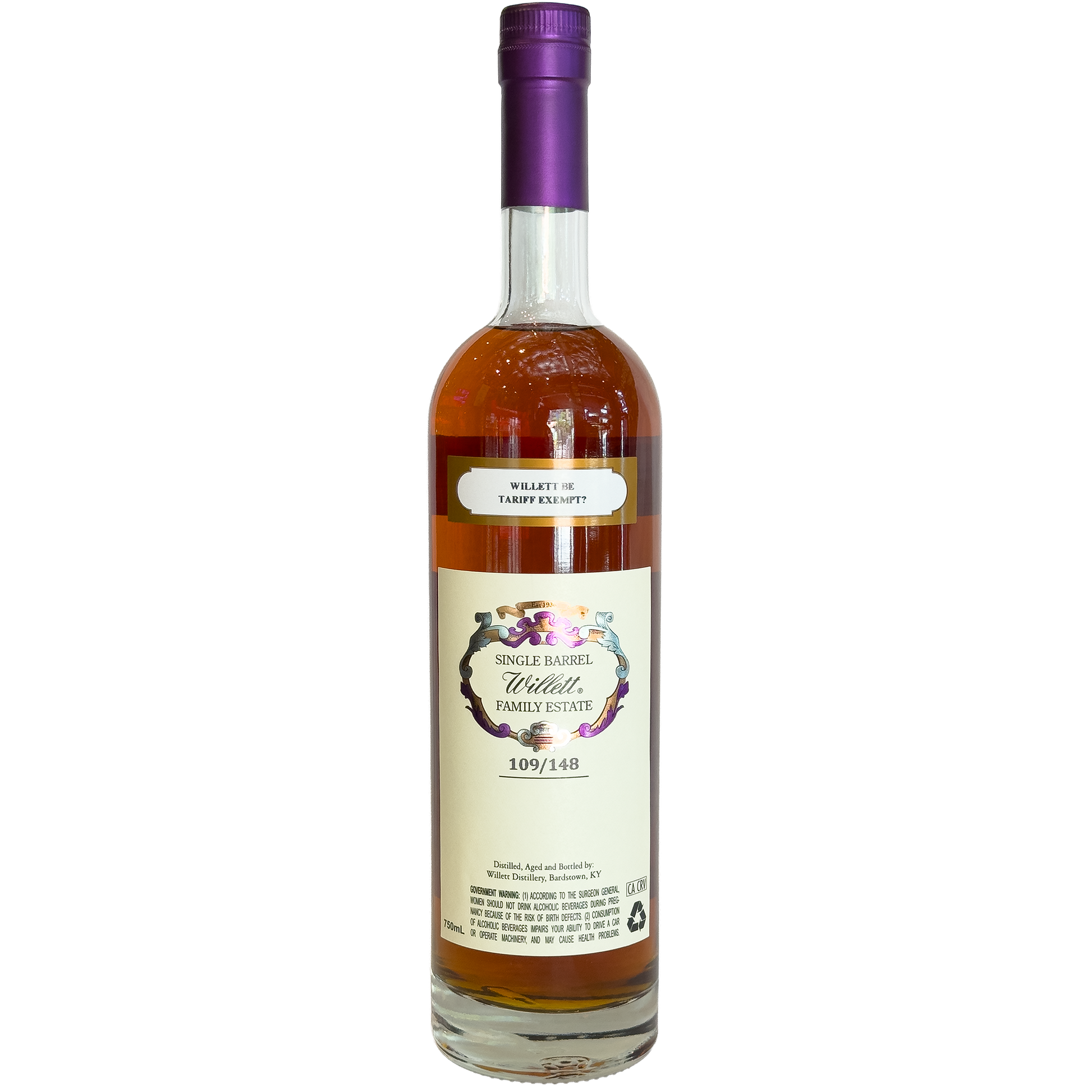 Willett Family Estate Bottled Single-Barrel 12 Year Old Straight
