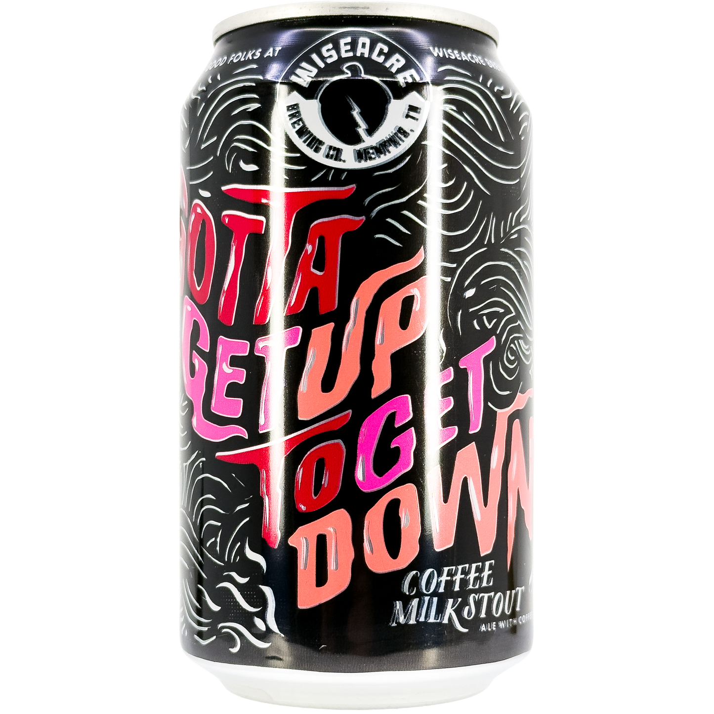Wiseacre Brewing Co. 'Gotta Get Up To get Down' Coffee Milk Stout Beer, Tennessee