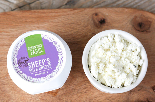 Green Dirt Farm - Fresh Spreadable Sheep's Milk Cheese - Rosemary 3.5 oz