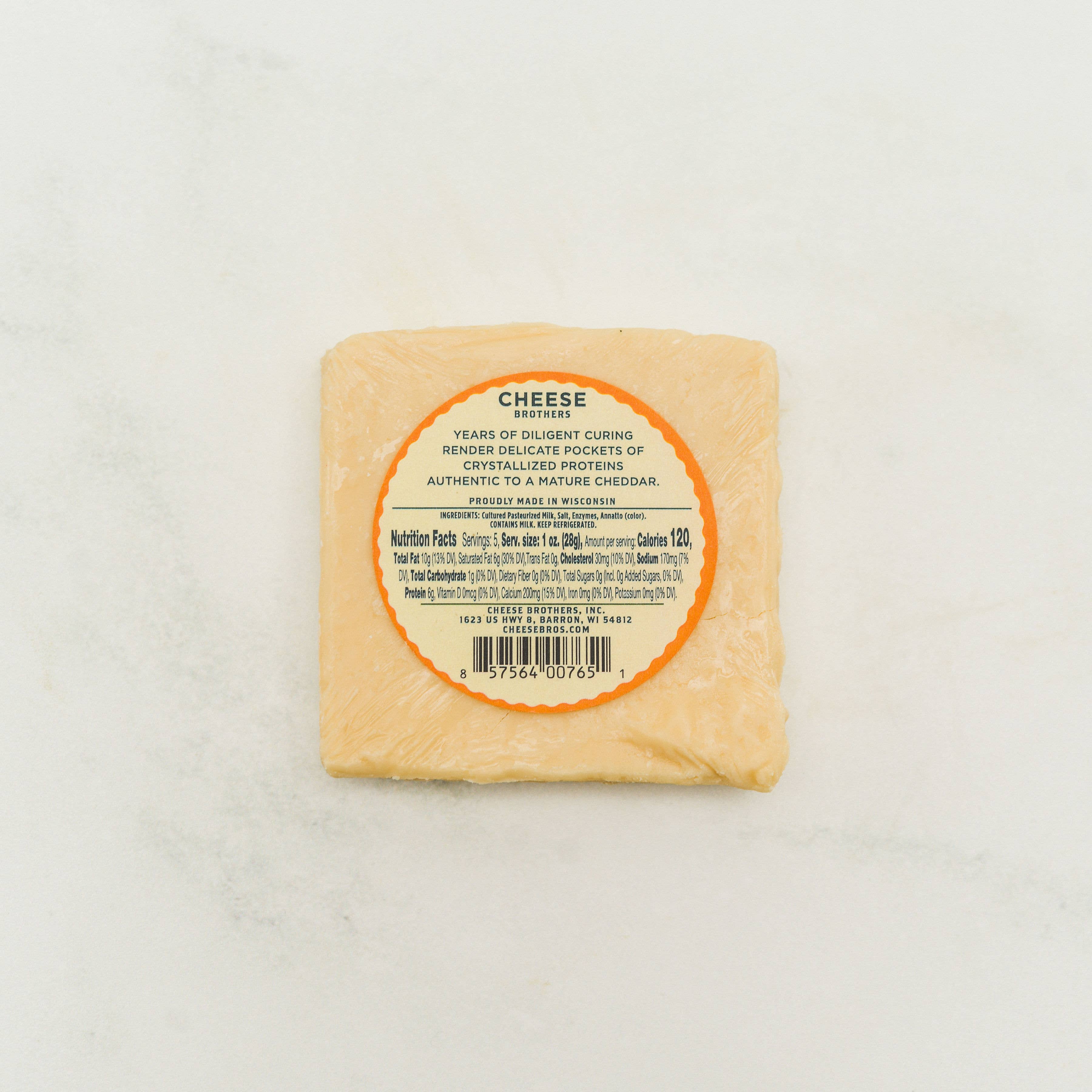Cheese Brothers 15-Year-Aged Cheddar, Wisconsin – Wine Dispensary