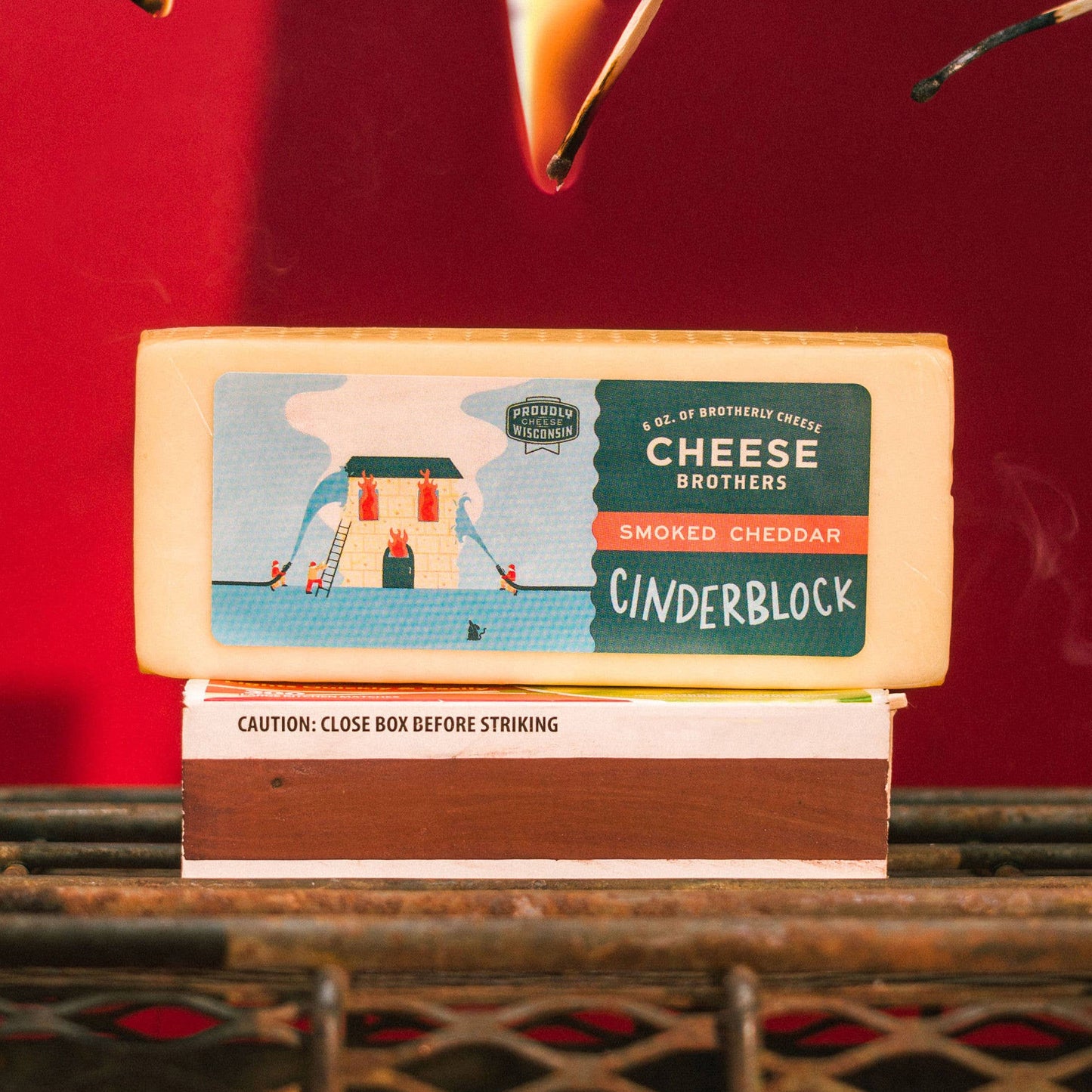 Cheese Brothers 'Cinderblock' Smoked Cheddar, Wisconsin