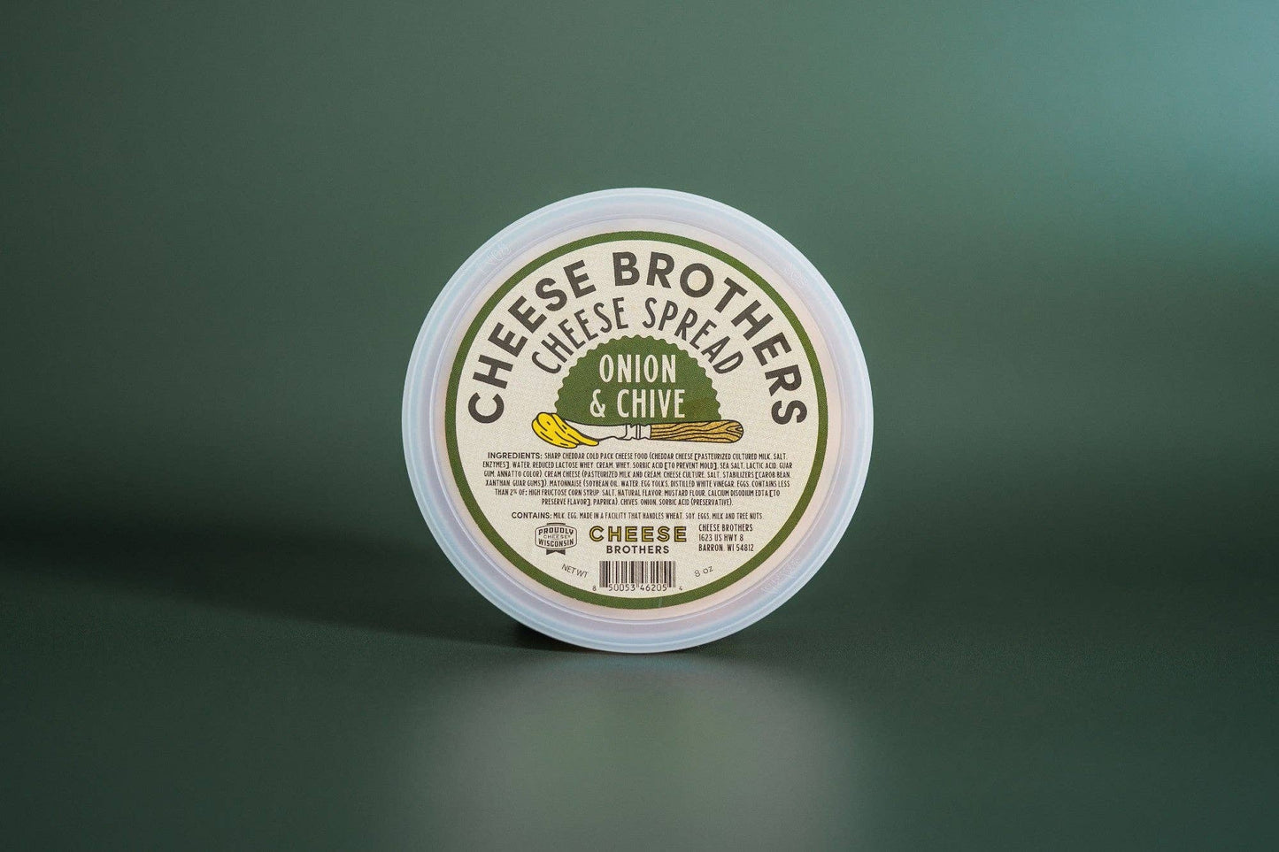 Cheese Brothers Onion and Chive Cheese Spread, Wisconsin