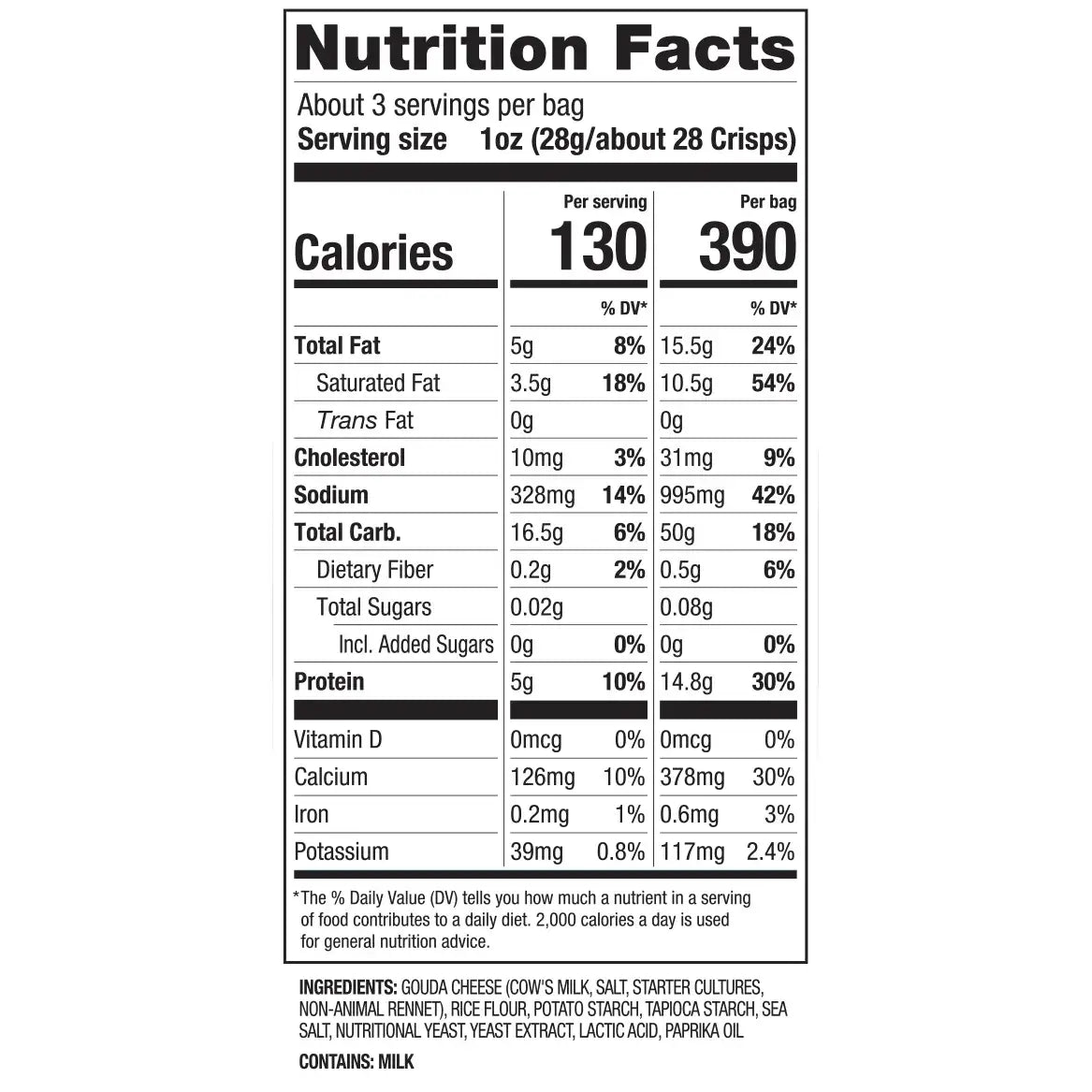 34 Degree ‘Mates’ Gluten Free Original Cheese Crisps, Colorado