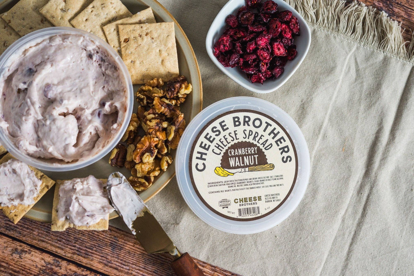 Cheese Brothers Cranberry Walnut Cheese Spread, Wisconsin, USA