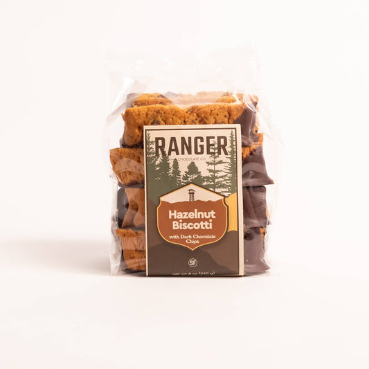 Ranger Chocolate Co. Hazelnut Biscotti with Dark Chocolate Chips