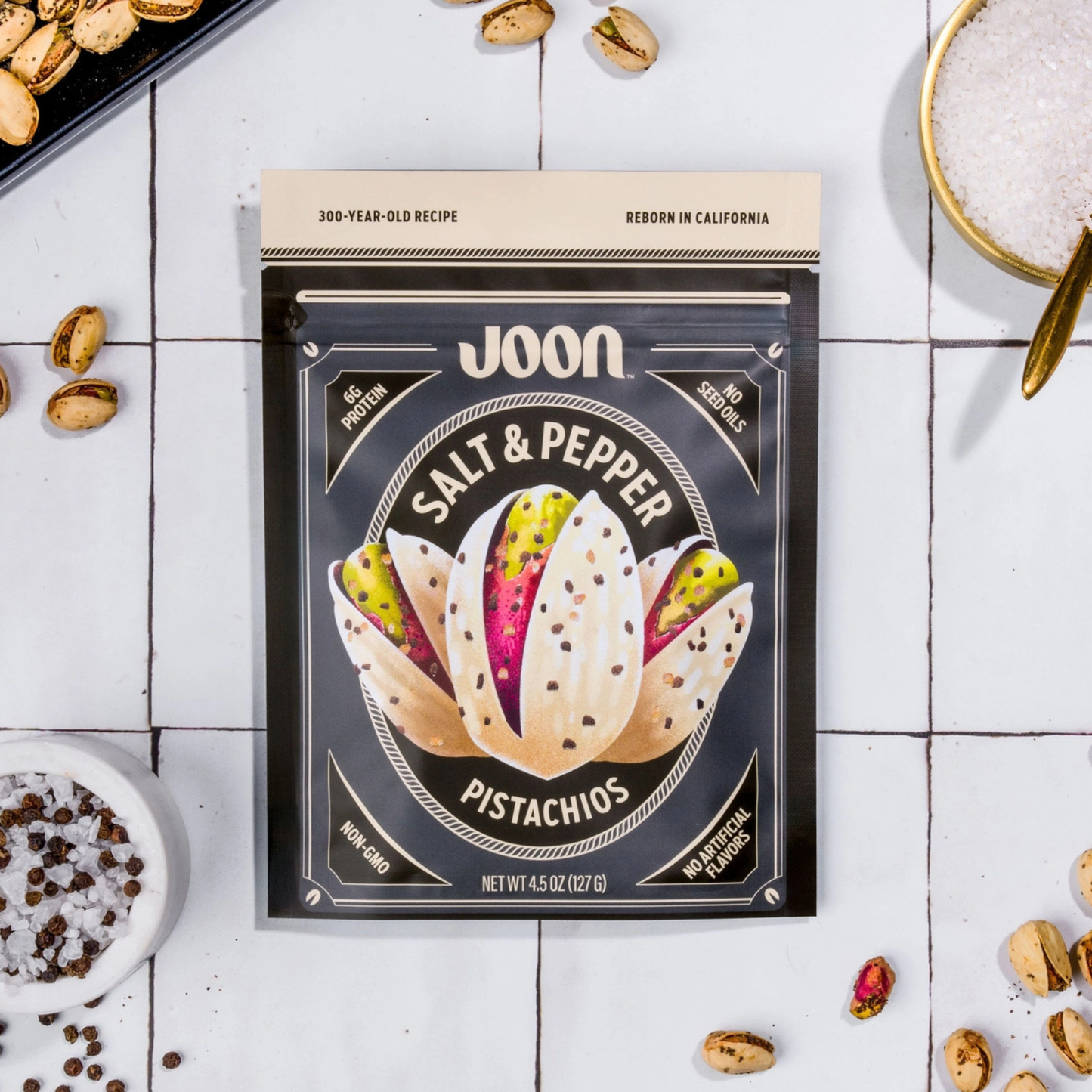Joon Salt and Pepper Pistachios, California