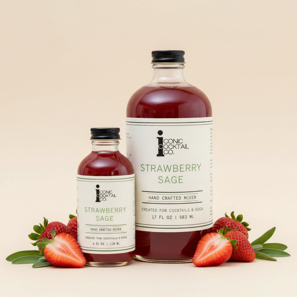 Iconic Cocktail Co. Strawberry Sage Cocktail Mixer