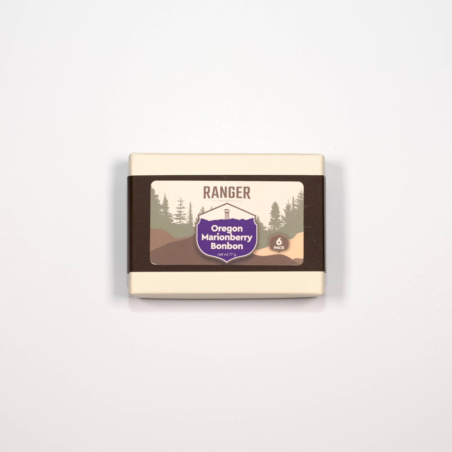 A packaged camping accessory labeled 'RANGER' and 'Oregon Marshonberry Bonbon' with a forest illustration on the front, shown on a plain white background.