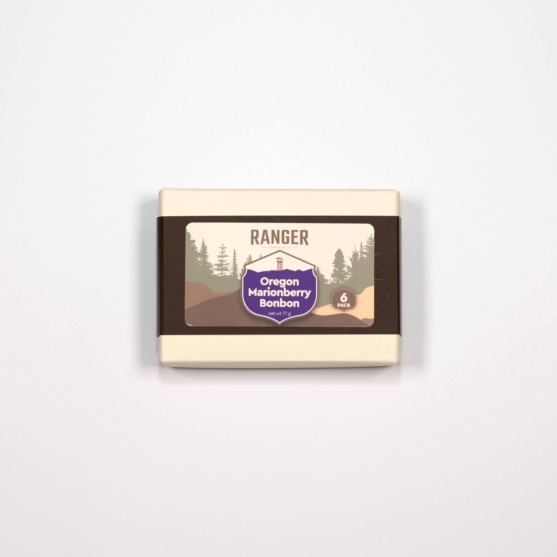 A packaged camping accessory labeled 'RANGER' and 'Oregon Marshonberry Bonbon' with a forest illustration on the front, shown on a plain white background.