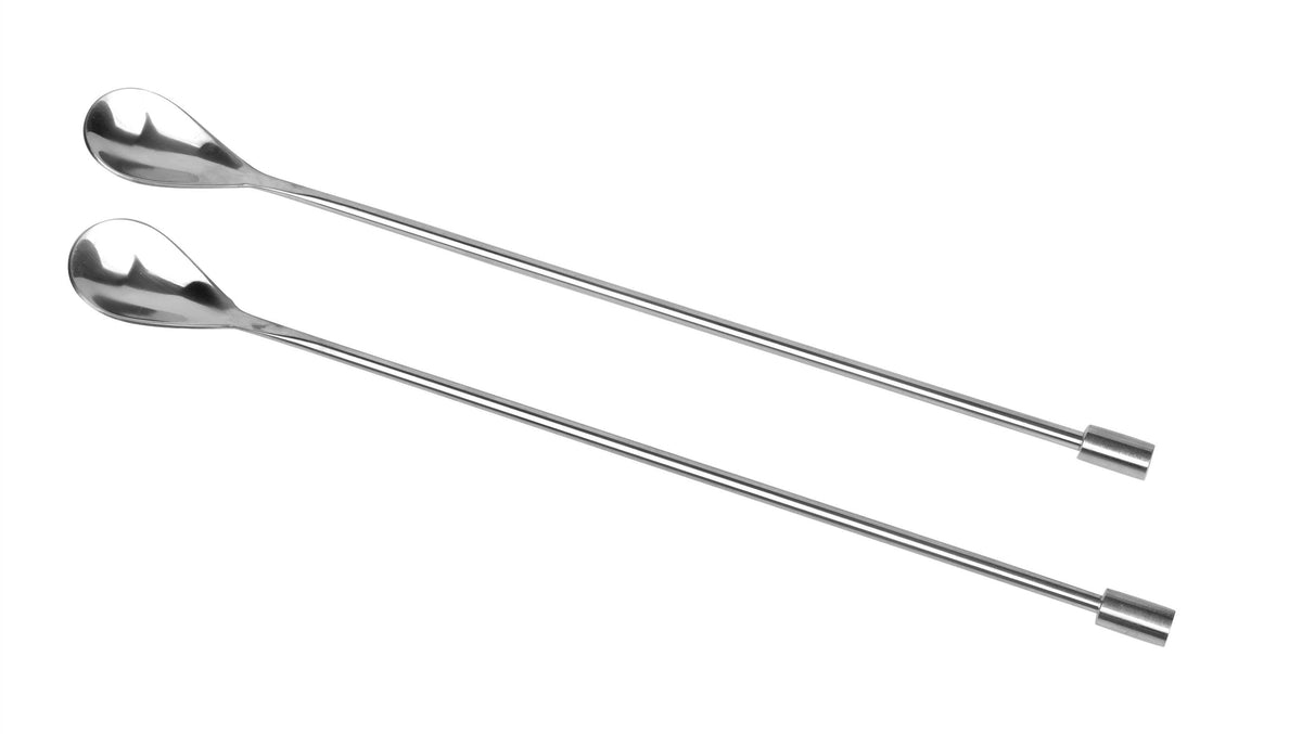 A Bar Above - Bar Spoon Set of 2 – Smooth Handle, Stainless Steel