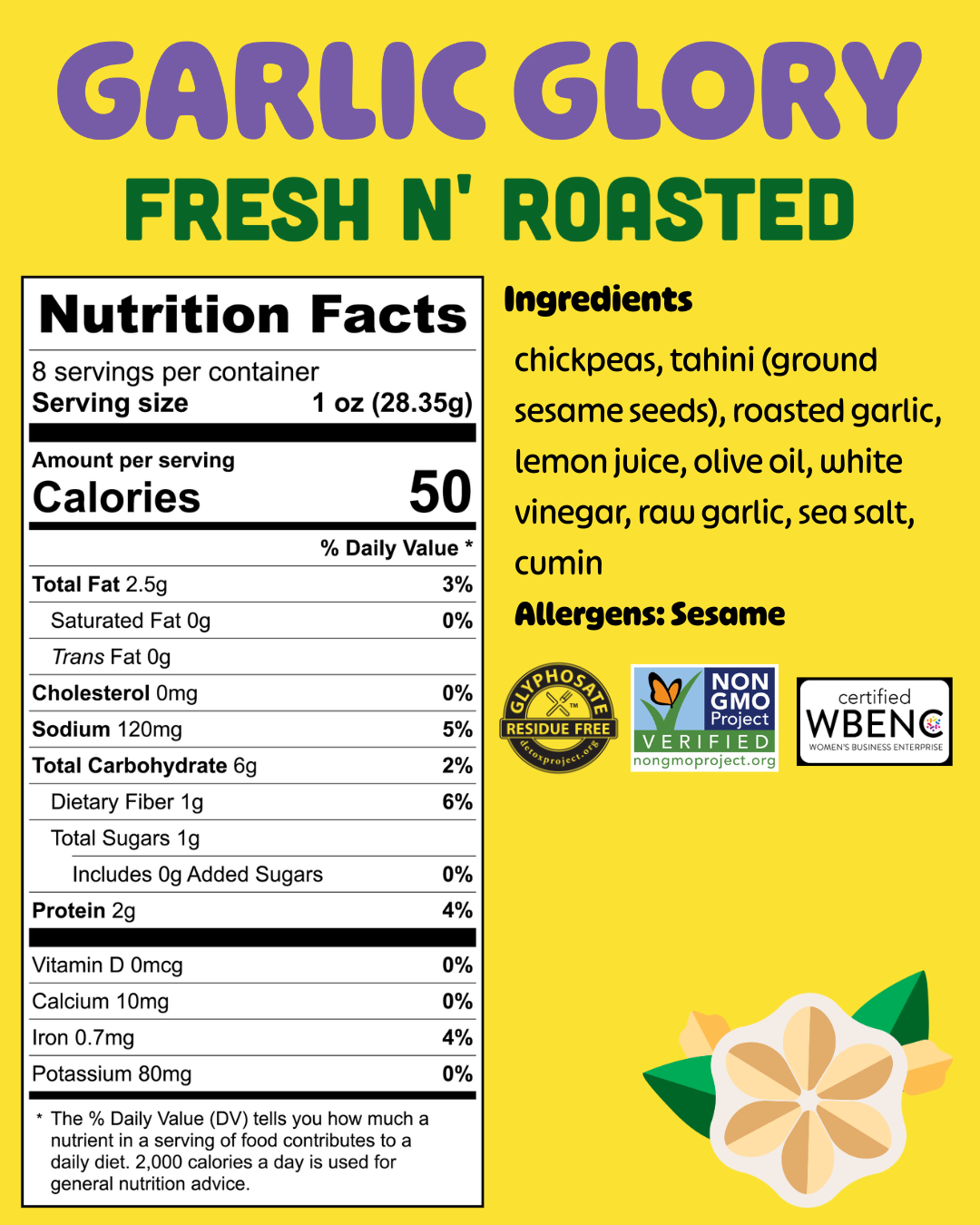 Hummus Goodness 'Garlic Glory' Hummus, Michigan