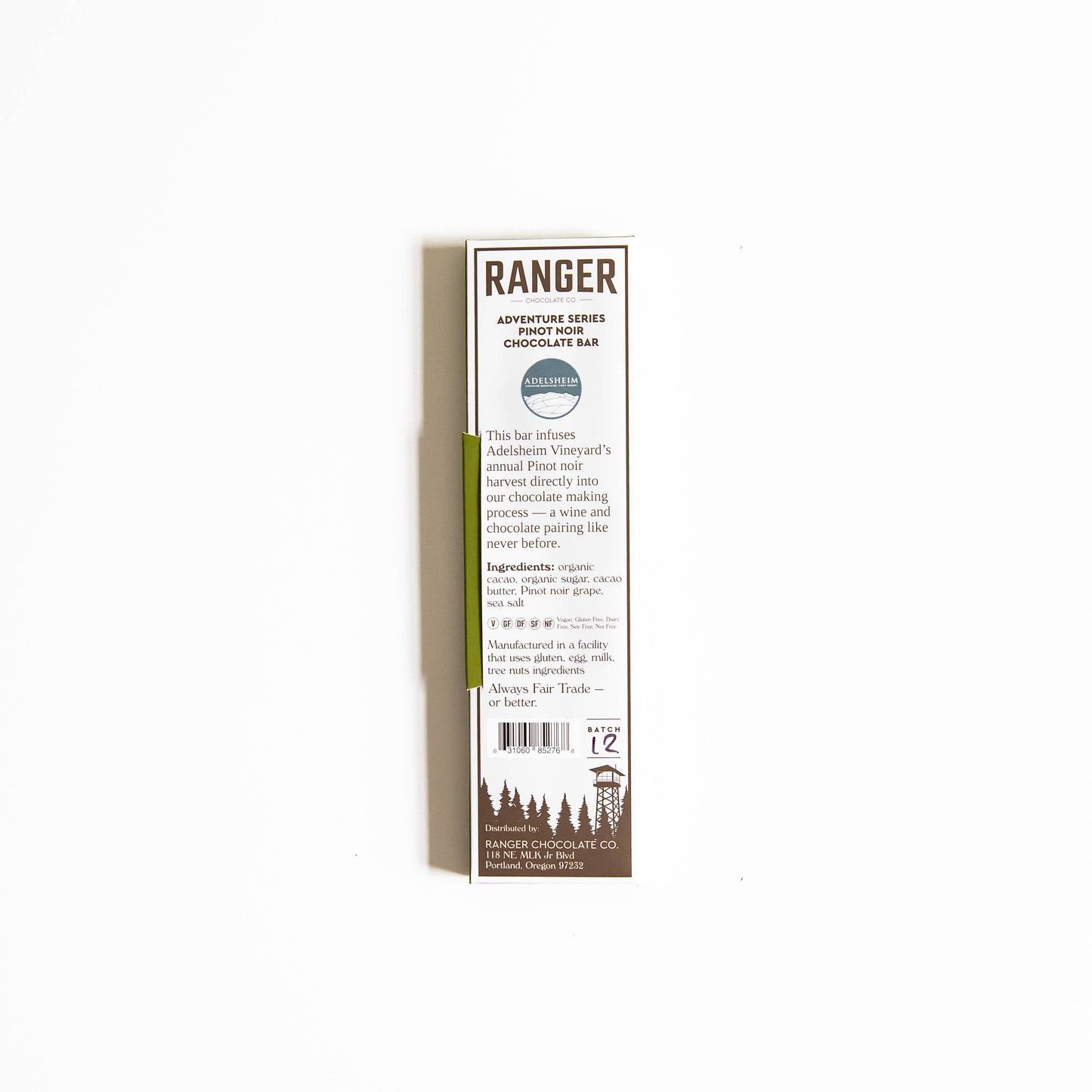 Ranger Chocolate Co. 'Oregon Wine Country' Pinot Noir Chocolate Bar, Oregon
