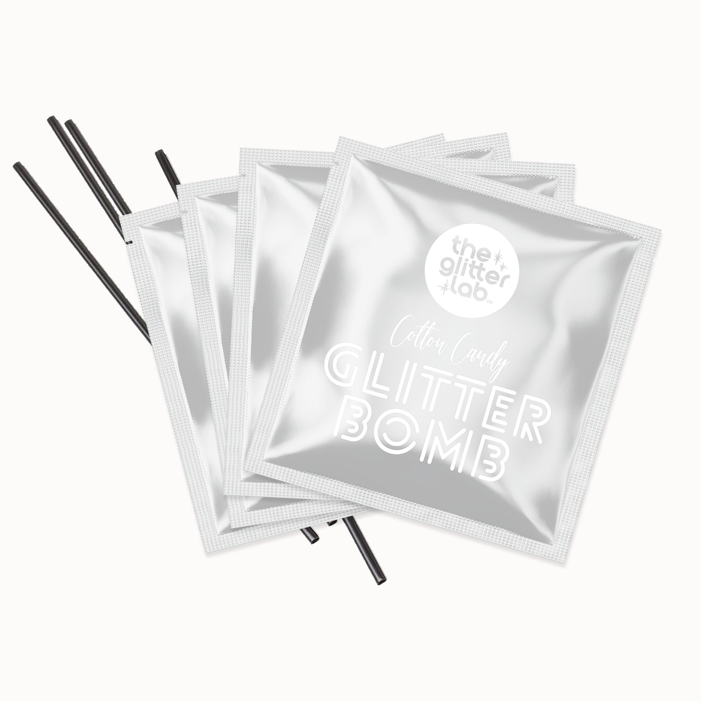 The Glitter Lab 'Silver' Drink Glitter Bombs