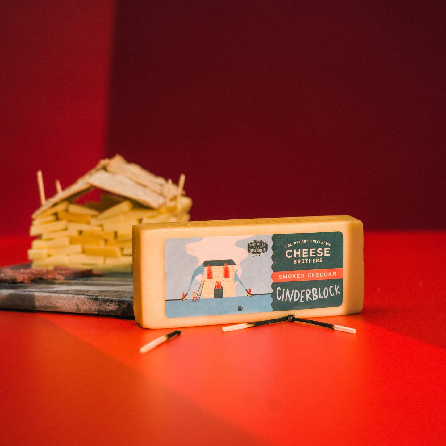 Cheese Brothers 'Cinderblock' Smoked Cheddar, Wisconsin