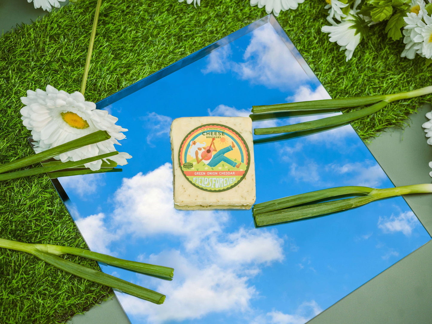Cheese Brothers 'Fields Forever' Green Onion Cheddar, Wisconsin