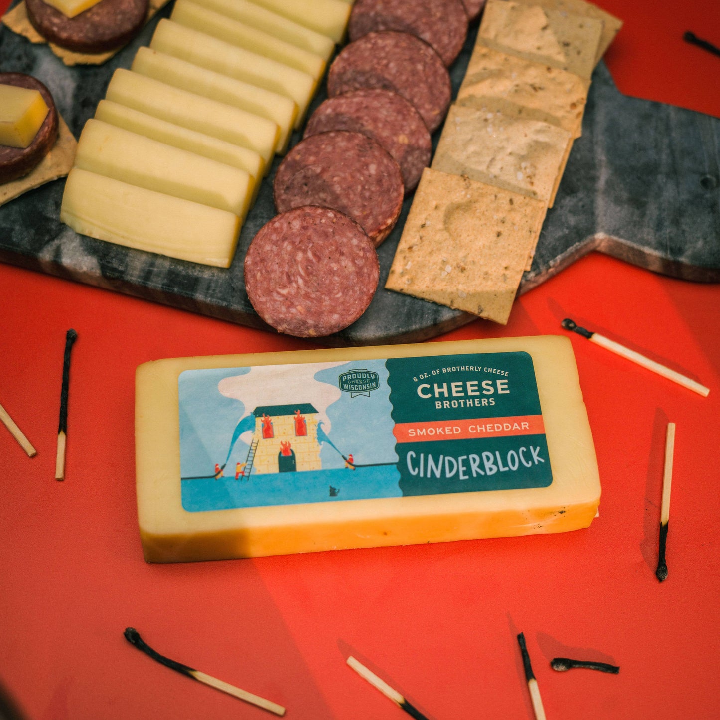 Cheese Brothers 'Cinderblock' Smoked Cheddar, Wisconsin
