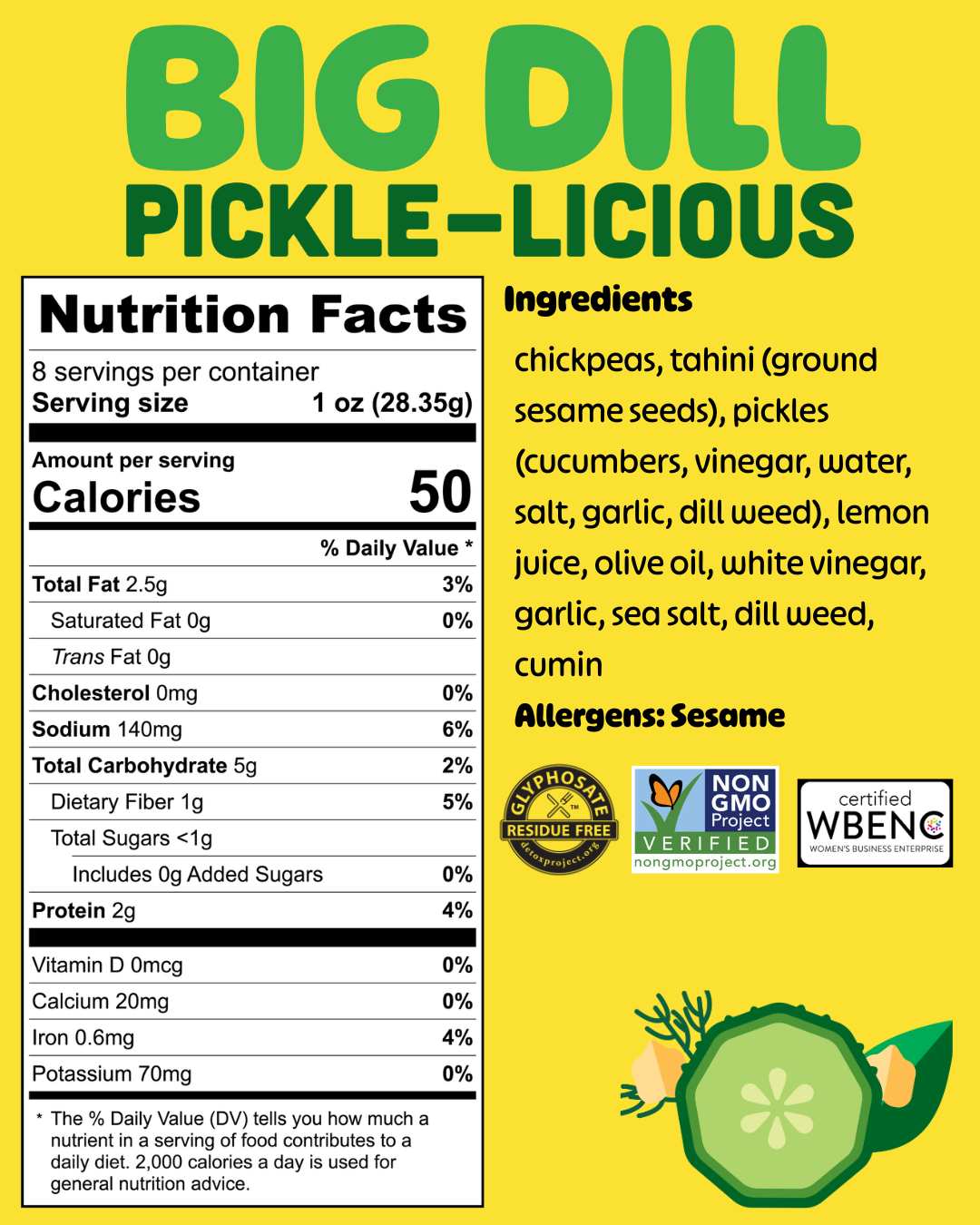 Hummus Goodness 'Big Dill' Hummus, Michigan