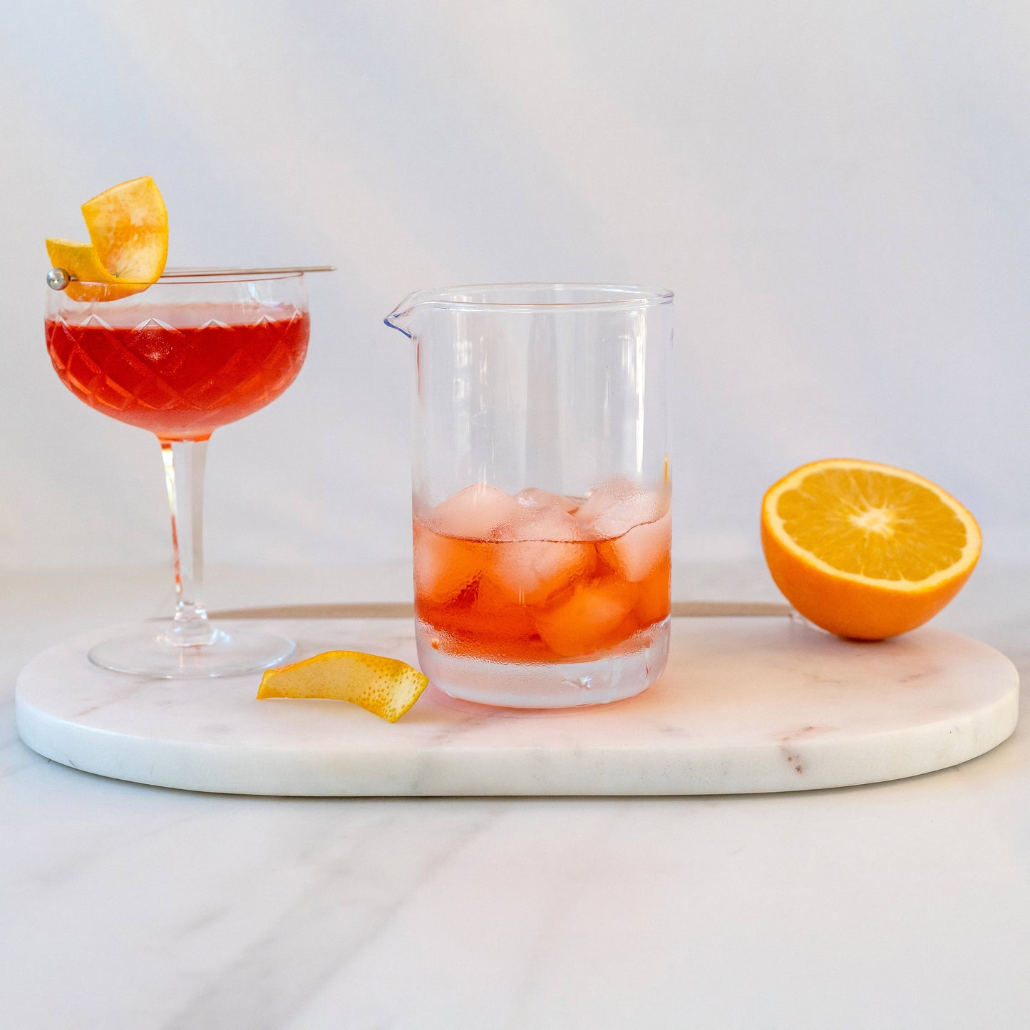 A Bar Above Cocktail Mixing Beaker