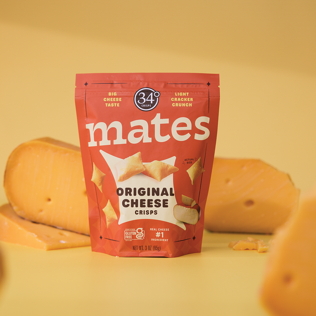 34 Degree ‘Mates’ Gluten Free Original Cheese Crisps, Colorado