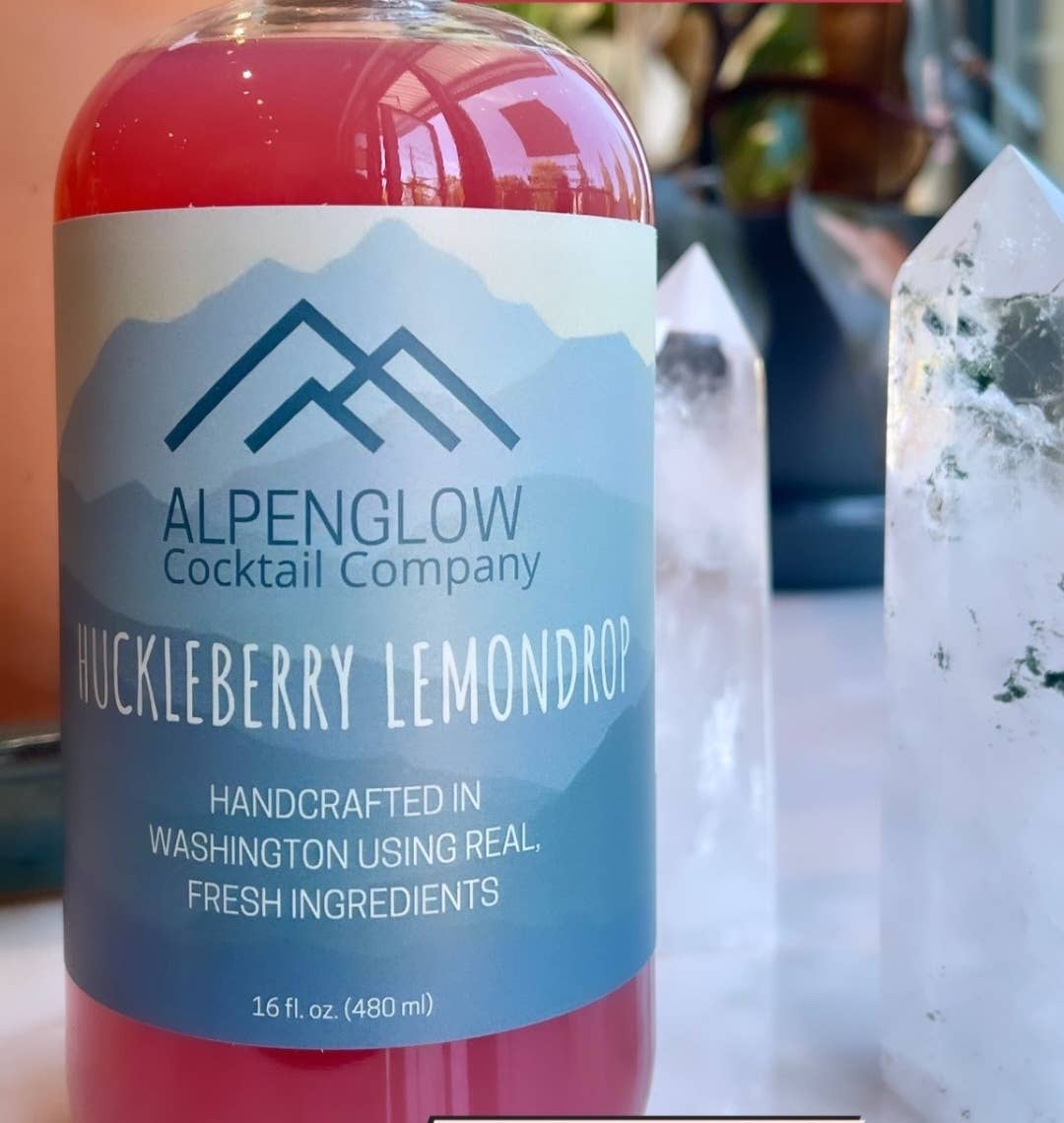 Alpenglow Cocktail Company Huckleberry Lemondrop Syrup, Washington