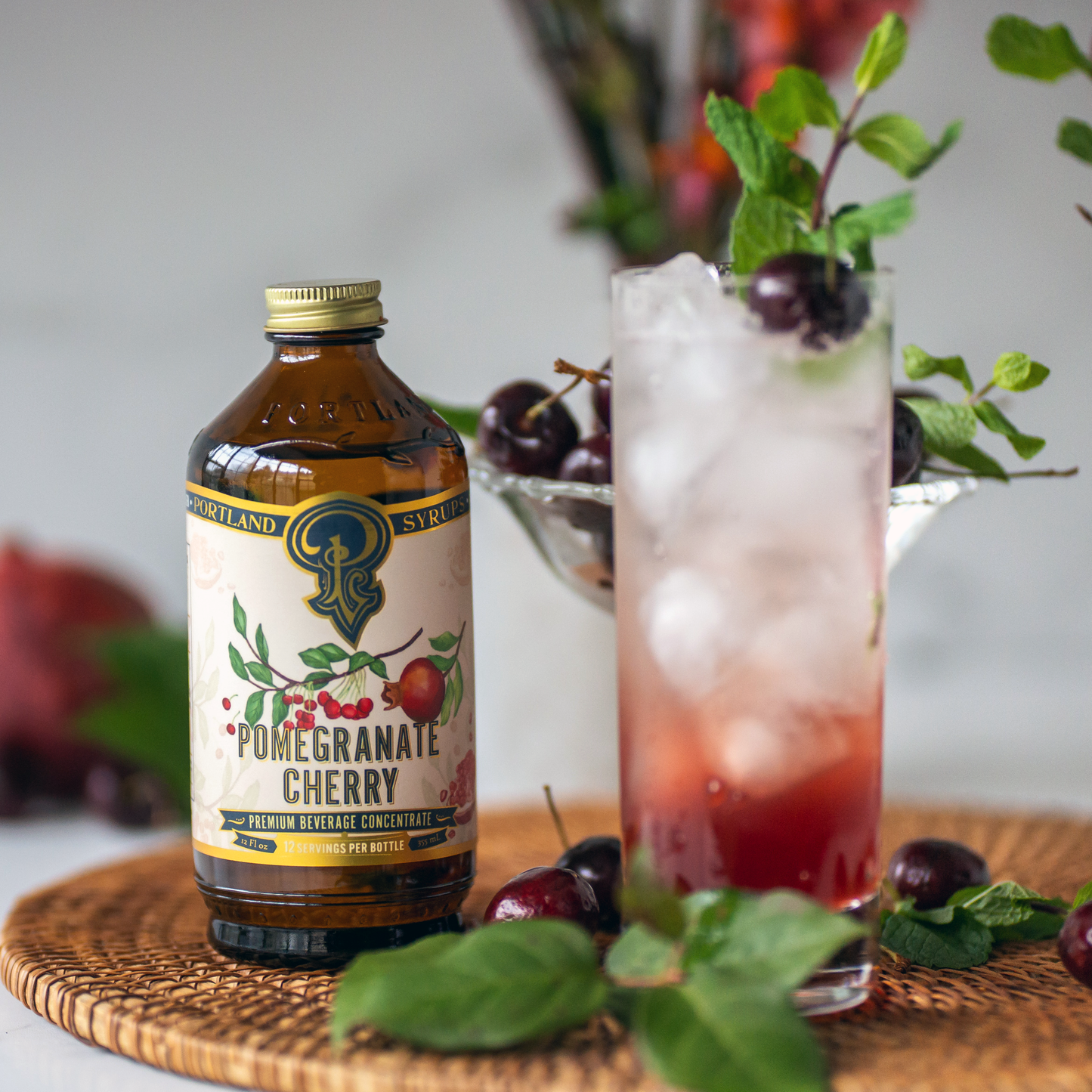 Portland Syrups Pomegranate Cherry Syrup, Oregon