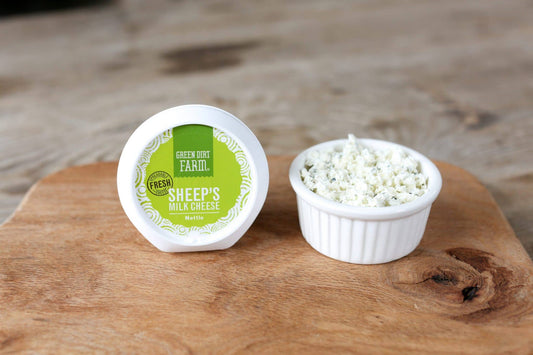 Green Dirt Farm - Fresh Spreadable Sheep's Milk Cheese - Nettle 3.5 oz