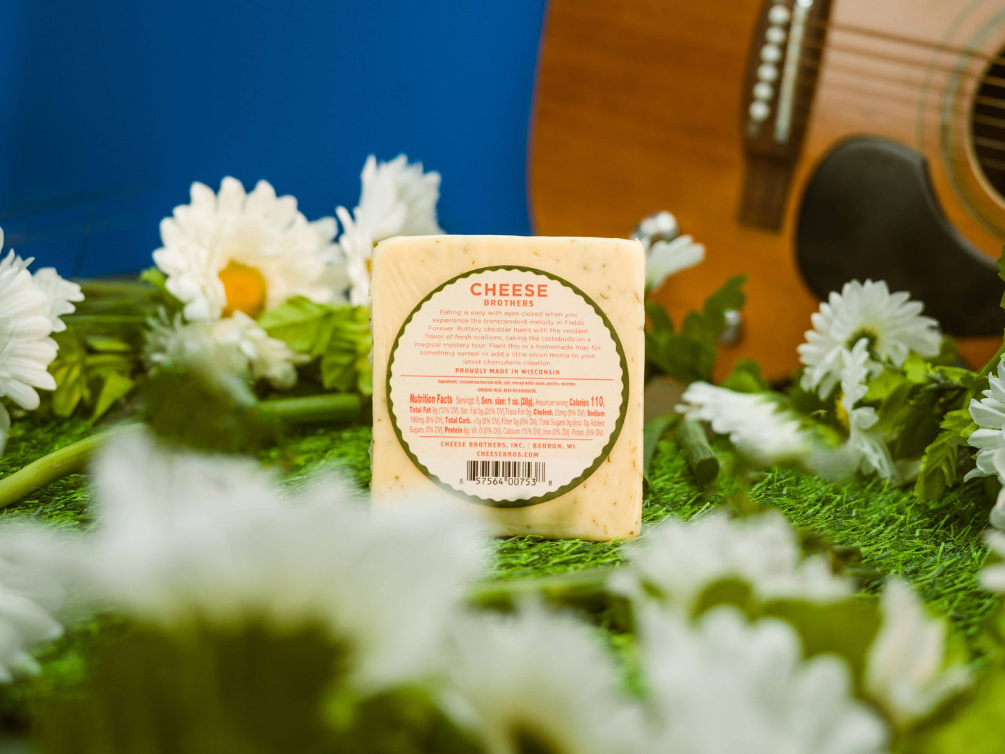 Cheese Brothers 'Fields Forever' Green Onion Cheddar, Wisconsin