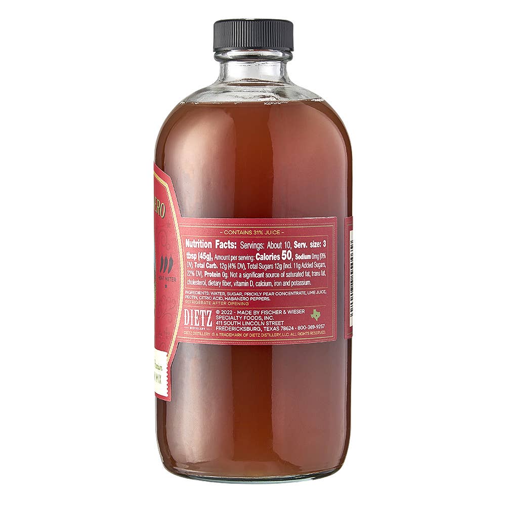 Dietz Distillery Prickly Pear Habanero Cocktail Mix, Texas