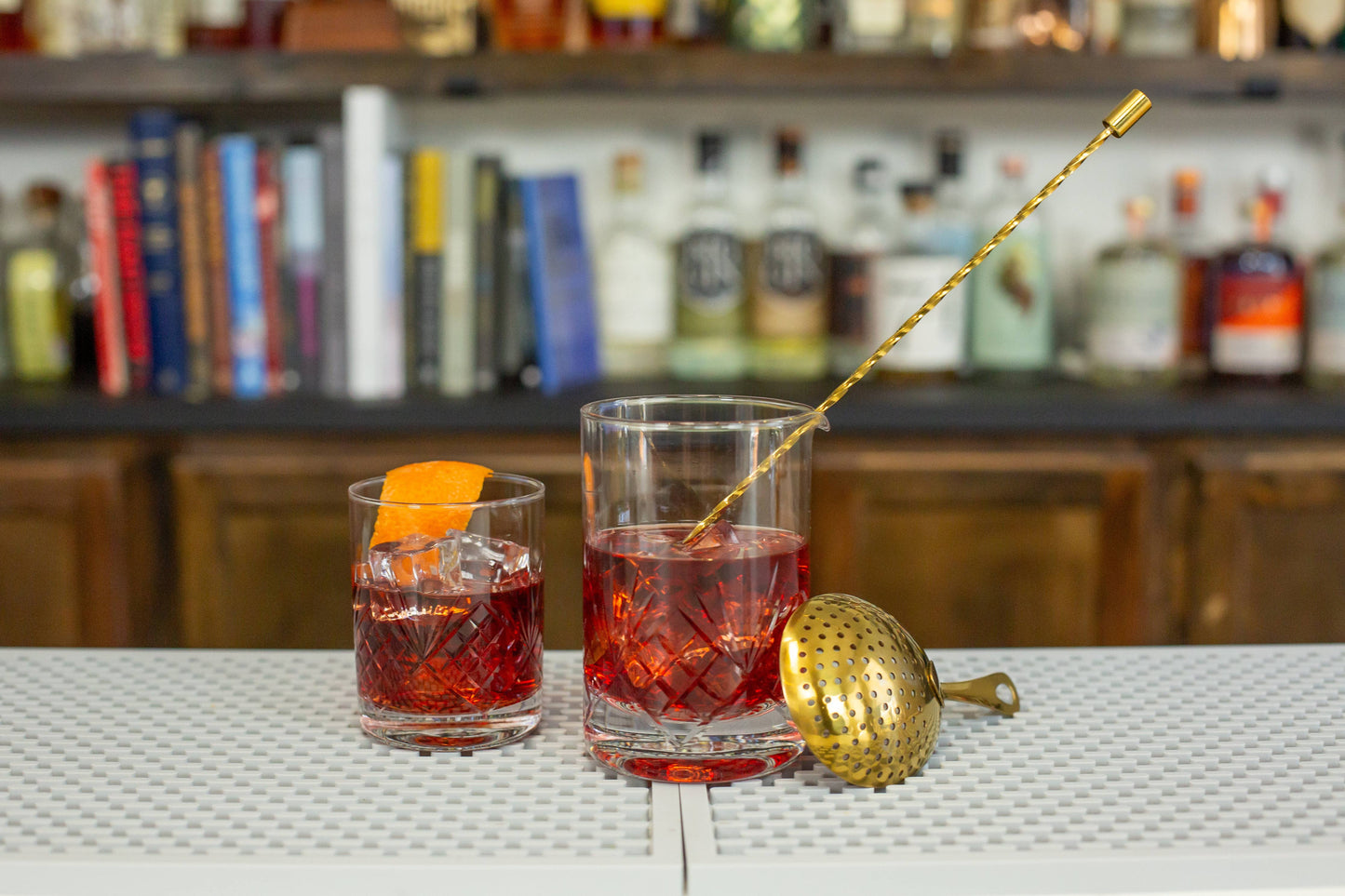 A Bar Above Craft Cocktail Mixing Glass, Botanica Print