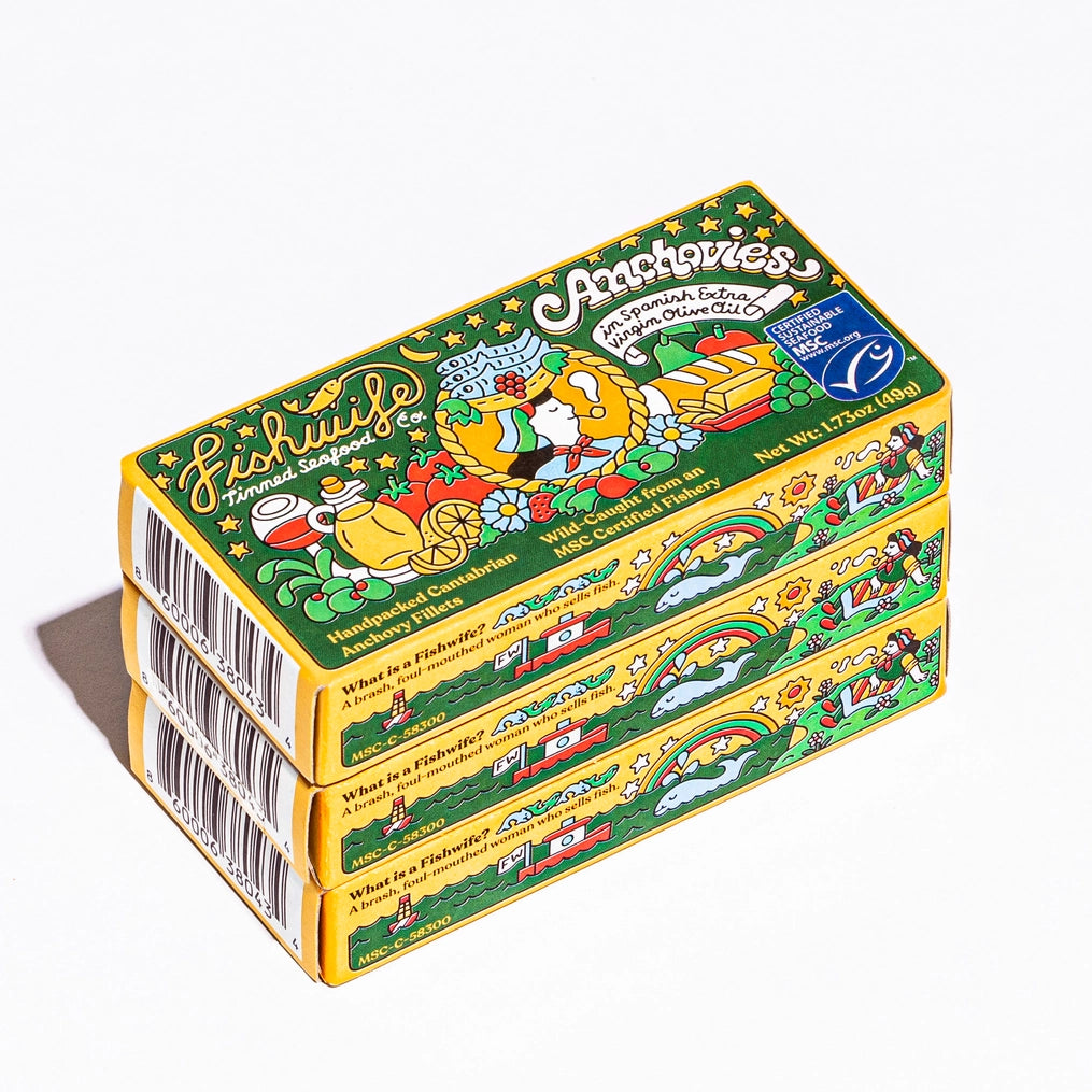 Fishwife Cantabrian Anchovies in Extra Virgin Olive Oil, Spain