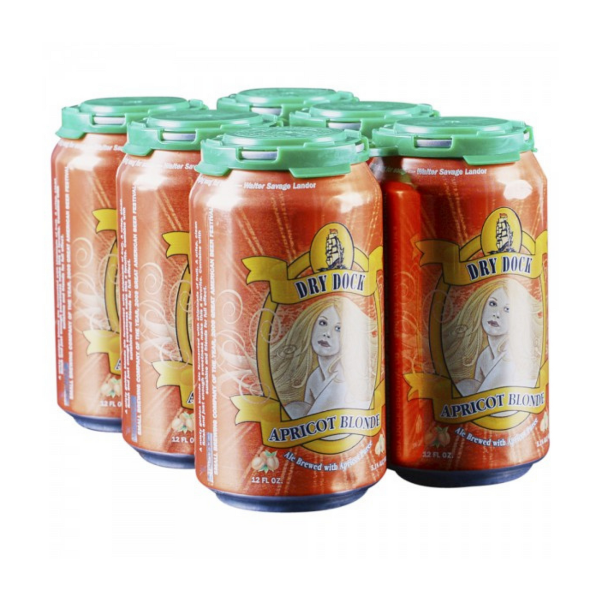Dry Dock, Apricot Blonde, 6 Pack Cans