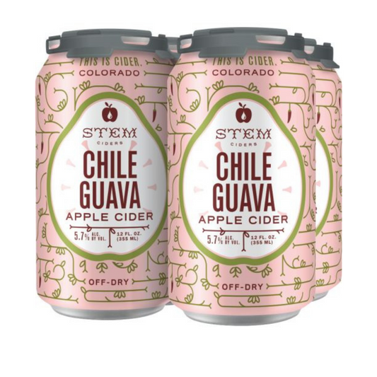 Stem Ciders, Chile Guava, 4 Pack Cans